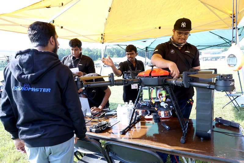 Setting up Maruthy, our autonomous drone, for the competition